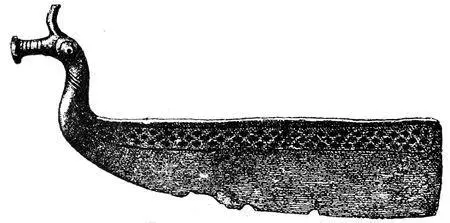 Fig 87Bronze knife Real size Found in mound in Jutland Fig 88Bronze - фото 88