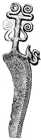 Fig 117Knife of bronze ⅓ real size In mound Zeeland Fig 118Knife of - фото 118