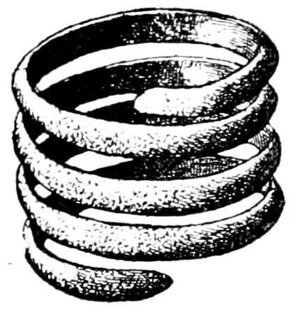 Fig 141Bronze ring Real sizeDenmark Fig 142One of two bronze - фото 142