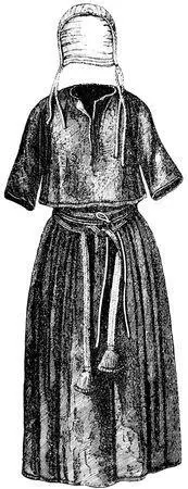 Fig 44Womans skirt and bodice of wool found with bronze ornaments and a - фото 45