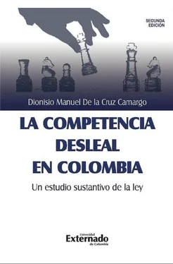 Dionisio Manuel de la Cruz Camargo La competencia desleal en Colombia, un estudio sustantivo de la Ley обложка книги