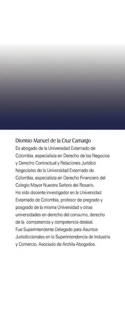 Cruz Camargo Dionisio Manuel de la La competencia desleal en Colombia un - фото 1