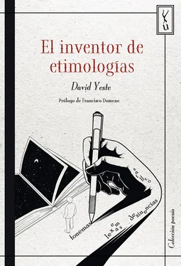 David Yeste El inventor de etimologías обложка книги