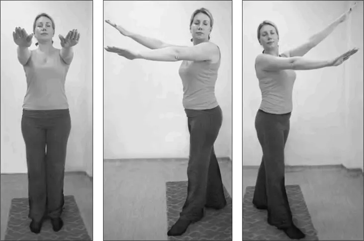 Рис 18 Тест ходьбы на месте Fukuda Unterberger а исходное положение б - фото 22