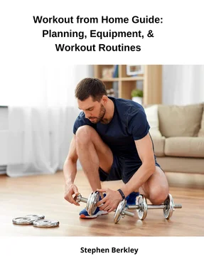 Stephen Berkley Workout from Home Guide: Planning, Equipment, & Workout Routines обложка книги