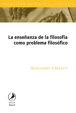 Alejandro Cerletti La enseñanza de la filosofía como problema filosófico обложка книги