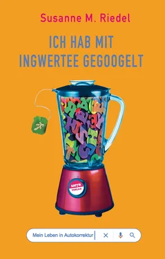 Susanne M. Riedel Ich hab mit Ingwertee gegoogelt обложка книги