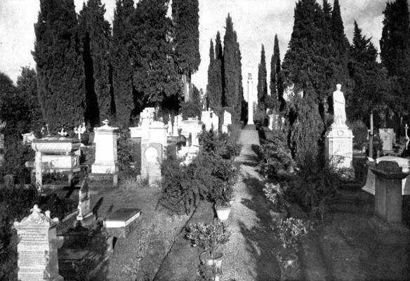 The English Cemetery Florence in which Mrs Browning is Buried Curiously - фото 24