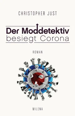 Christopher Just DER MODDETEKTIV BESIEGT CORONA обложка книги