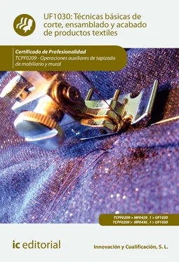 Innovación y Cualificación S. L. Técnicas básicas de corte, ensamblado y acabado de productos textiles. TCPF0209 обложка книги