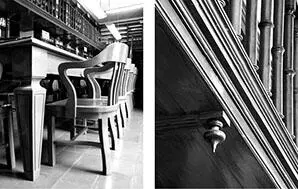 Elementos y detalles del tallado en madera Laboratorio de física No es una - фото 32