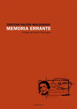 Cristina Falcón Memoria errante обложка книги