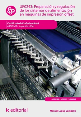 Manuel Luque Campello Preparación y regulación de los sistemas de alimentación en máquinas de impresión offset. ARGI0109 обложка книги