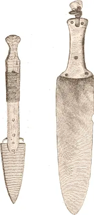 Fig 460 Pana or knife for dissecting game a From Parry II p 548 b - фото 176