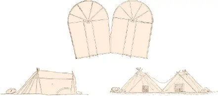 Fig 506 Plan and sections of double winter tent Cumberland Sound Some - фото 225