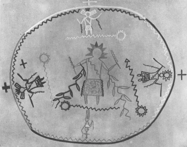 Sand Mosaic Apache This pictures an Apache drypainting employed in an - фото 31