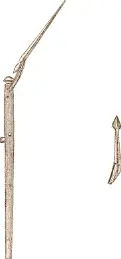 Fig 425 Qatilik or spear from Iglulik From Parry II p 550 In Iglulik - фото 141