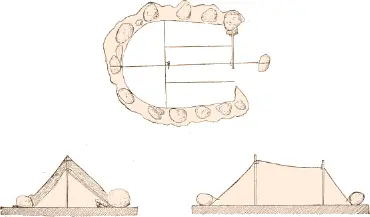 Fig 505 Plan and sections of tupiq or tent of Pond Bay Farther north and - фото 224