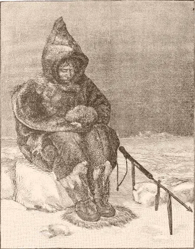 Fig 399 Eskimo awaiting return of seal to blowhole From a photograph Ross - фото 115