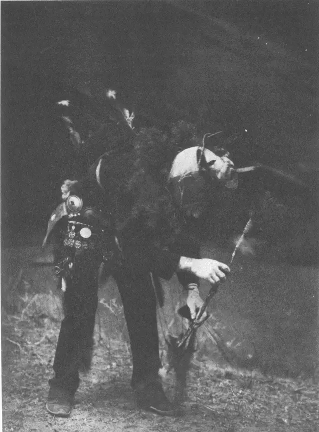Ganaskĭdĭ Navaho This is the personation of the Navaho God of Harvest The - фото 60
