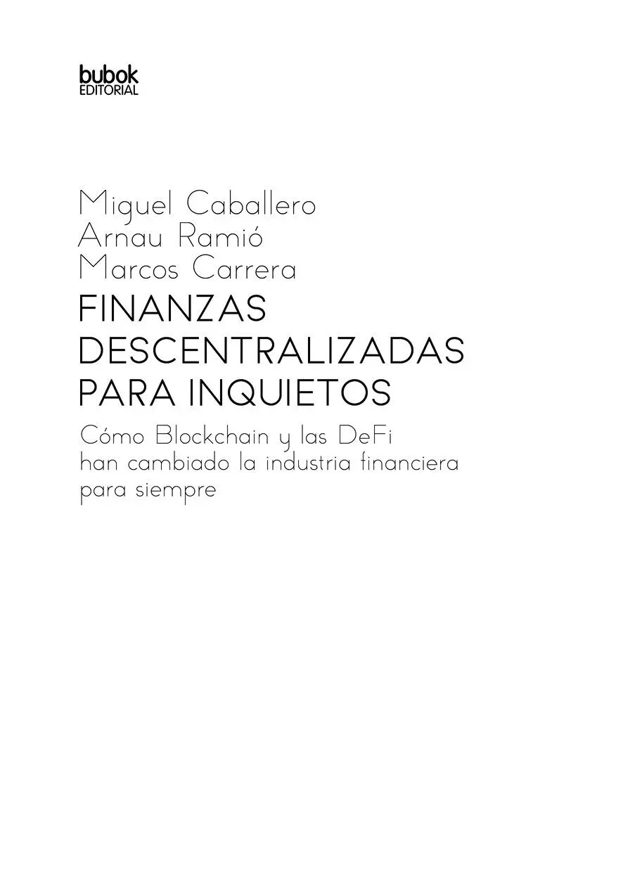 Miguel Caballero Arnau Ramió Marcos Carrera Diciembre 2020 ISBN papel - фото 1