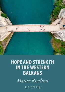Matteo Rivellini Hope and strength in the Western Balkans обложка книги