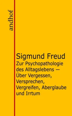 Sigmund Freud Zur Psychopathologie des Alltagslebens