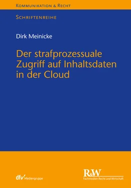 Dirk Meinicke Der strafprozessuale Zugriff auf Inhaltsdaten in der Cloud обложка книги