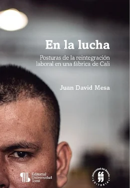 Juan David Mesa En la lucha - Posturas de la reintegración laboral en una fábrica de Cali обложка книги