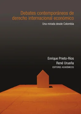 Enrique Prieto-Rios Debates contemporáneos de derecho internacional económico обложка книги