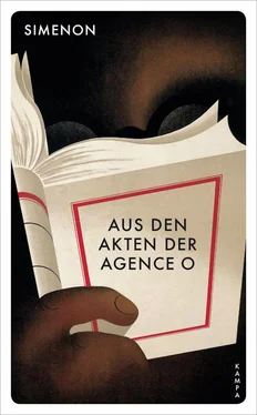 Georges Simenon Aus den Akten der Agence O обложка книги
