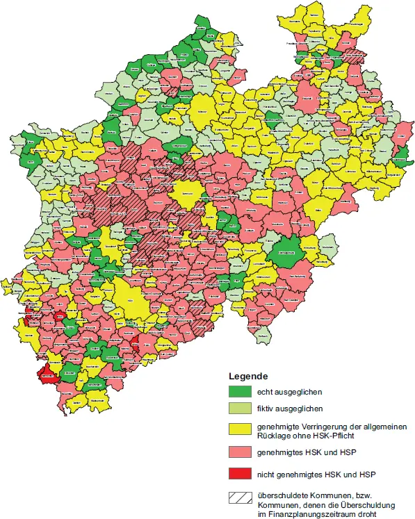 Bild 9 Haushaltsstatus der Kommunen in NordrheinWestfalen im Jahr 2017 - фото 23