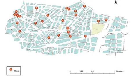 Figura 8Plano de la zona con la ubicación de las checas Fuente elaboración - фото 8