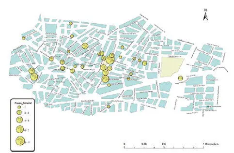 Figura 4Plano de la zona objeto de estudio en el que se indican los lugares en - фото 6