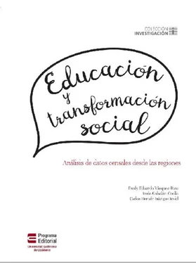 Fredy Eduardo Vásquez-Rizo Educación y transformación social. Análisis de datos censales desde las regiones обложка книги