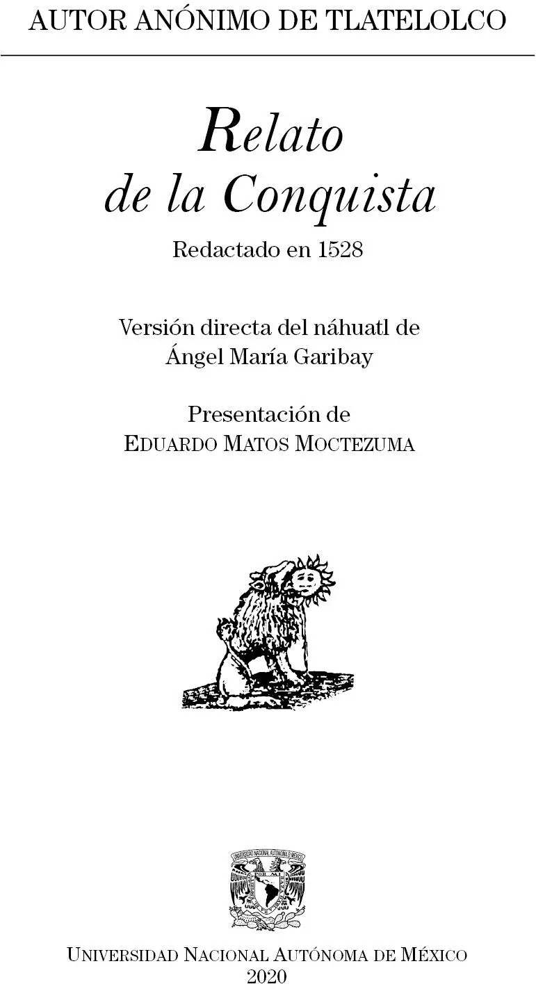 Contenido Presentación Relato de la Conquista Aviso legal Конец - фото 1