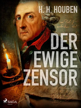 Heinrich Hubert Houben Der ewige Zensor обложка книги