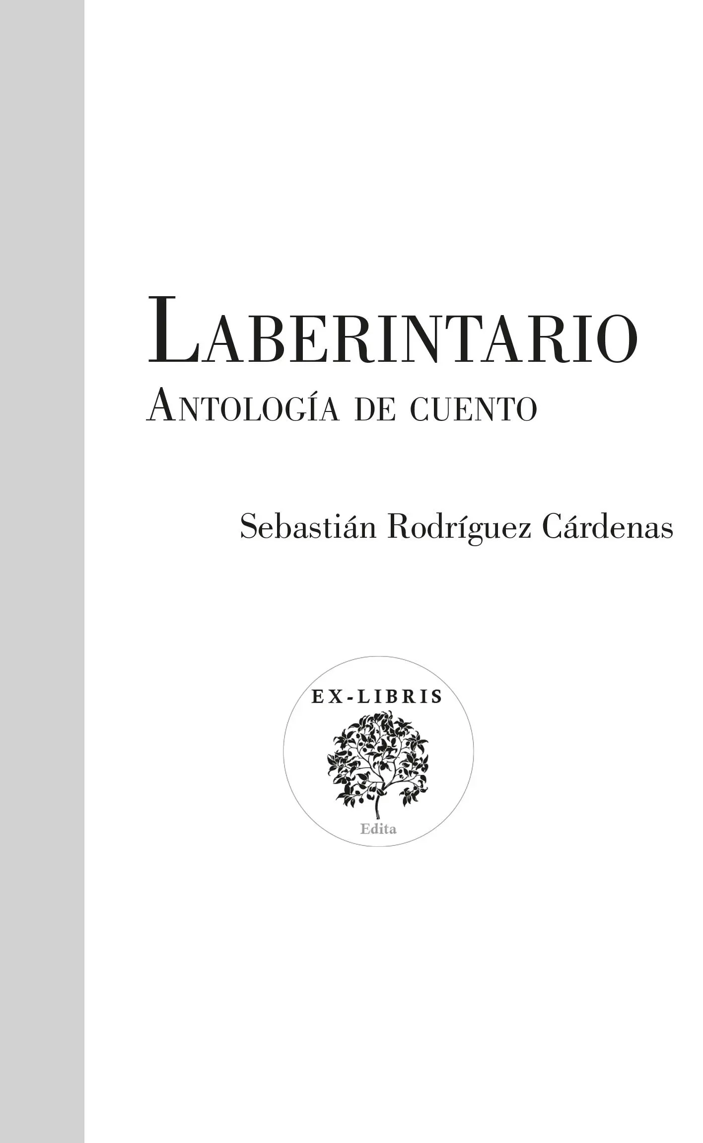 Rodríguez Cárdenas Sebastián Laberintario antología de cuento Sebastián - фото 1