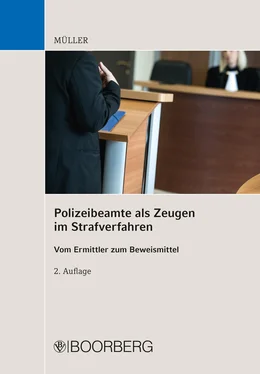 Kai Müller Polizeibeamte als Zeugen im Strafverfahren обложка книги