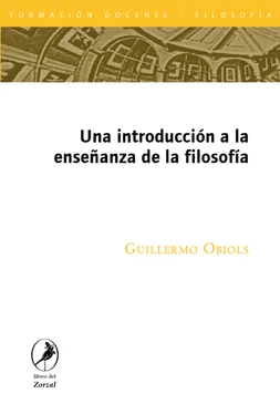 Guillermo Obiols Una introducción a la enseñanza de la filosofía обложка книги