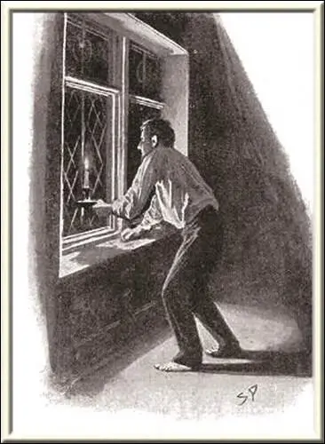 Barrymore was crouching at the window with the candle held against the glass - фото 78