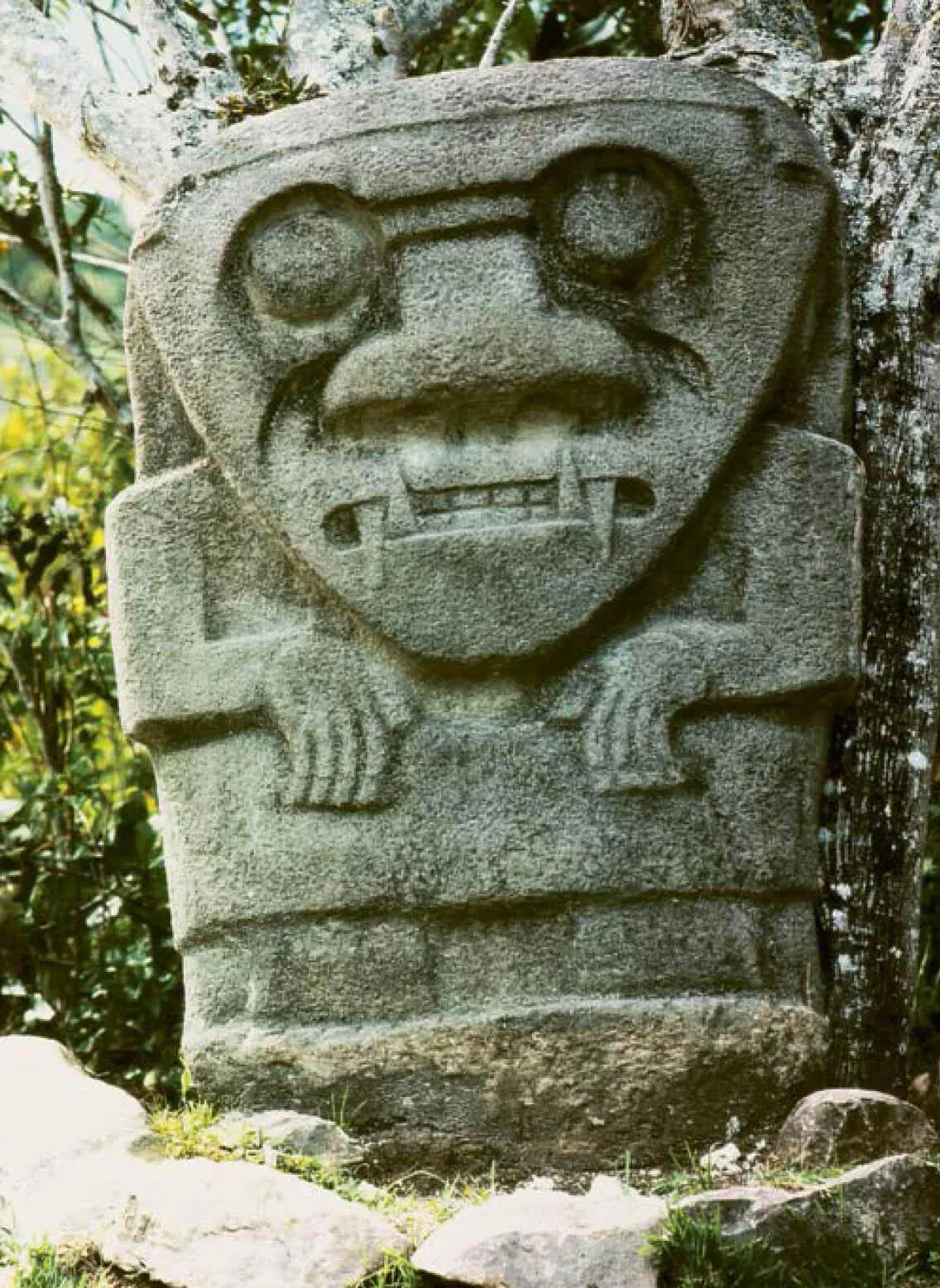 Riesige Steinfigur der rätselhaften San AgustinKultur in Kolumbien 1969 - фото 4