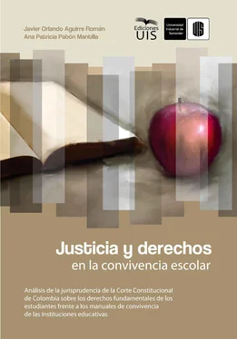 Javier Orlando Aguirre Justicia y derechos en la convivencia escolar обложка книги