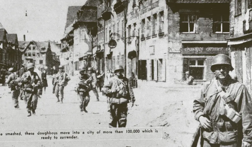 Erhards amerikanische Entdecker am 19 April 1945 rücken die USSoldaten - фото 12