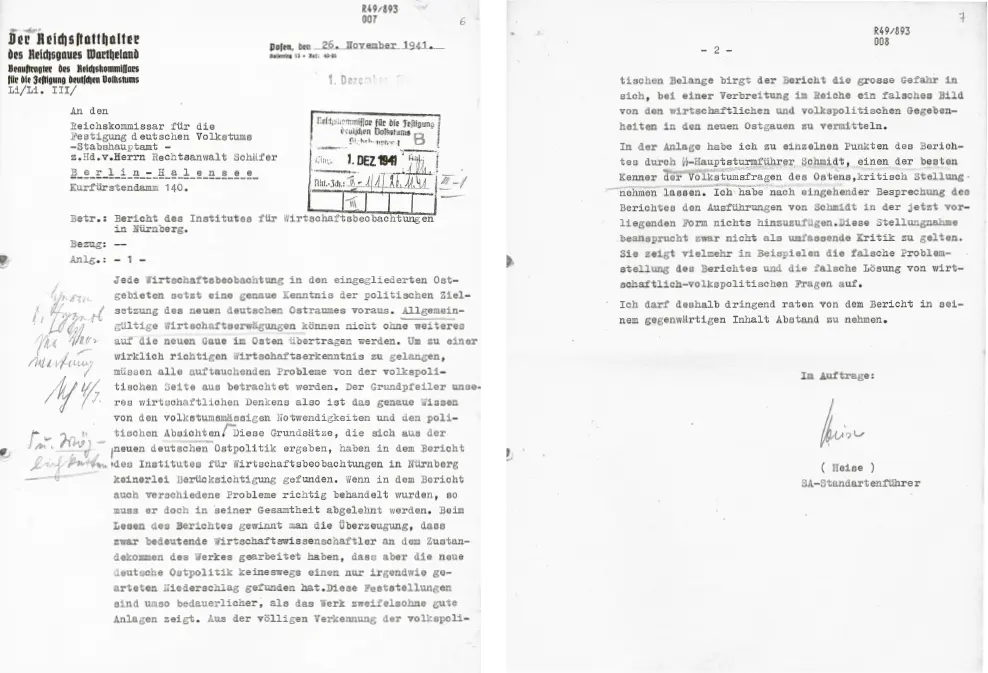 Der Beauftragte Himmlers im Warthegau SAStandartenführer Heise ist der Erste - фото 9