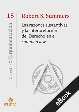 Robert S. Summers Las razones sustantivas y la interpretación del Derecho en el common law обложка книги