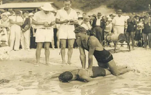 Australia 1934 Demostración de salvamento en la playa Sabía que Myron - фото 3
