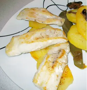 Ventresca de merluza Cola Corte vertical de pescado que comprende desde la - фото 110