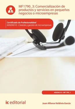 Juan Alfonso Valdivia García Comercialización de productos y servicios en pequeños negocios o microempresas. ADGD0210 обложка книги
