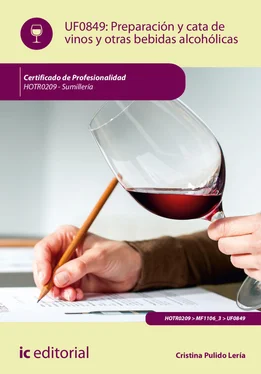 Cristina Pulido Lería Preparación y cata de vinos y otras bebidas alcohólicas. HOTR0209 обложка книги